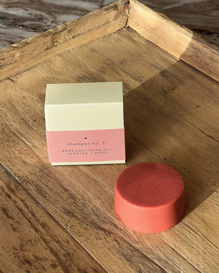 Shampooing solide n° 3 – huile de graines de brocoli, jasmin, rose