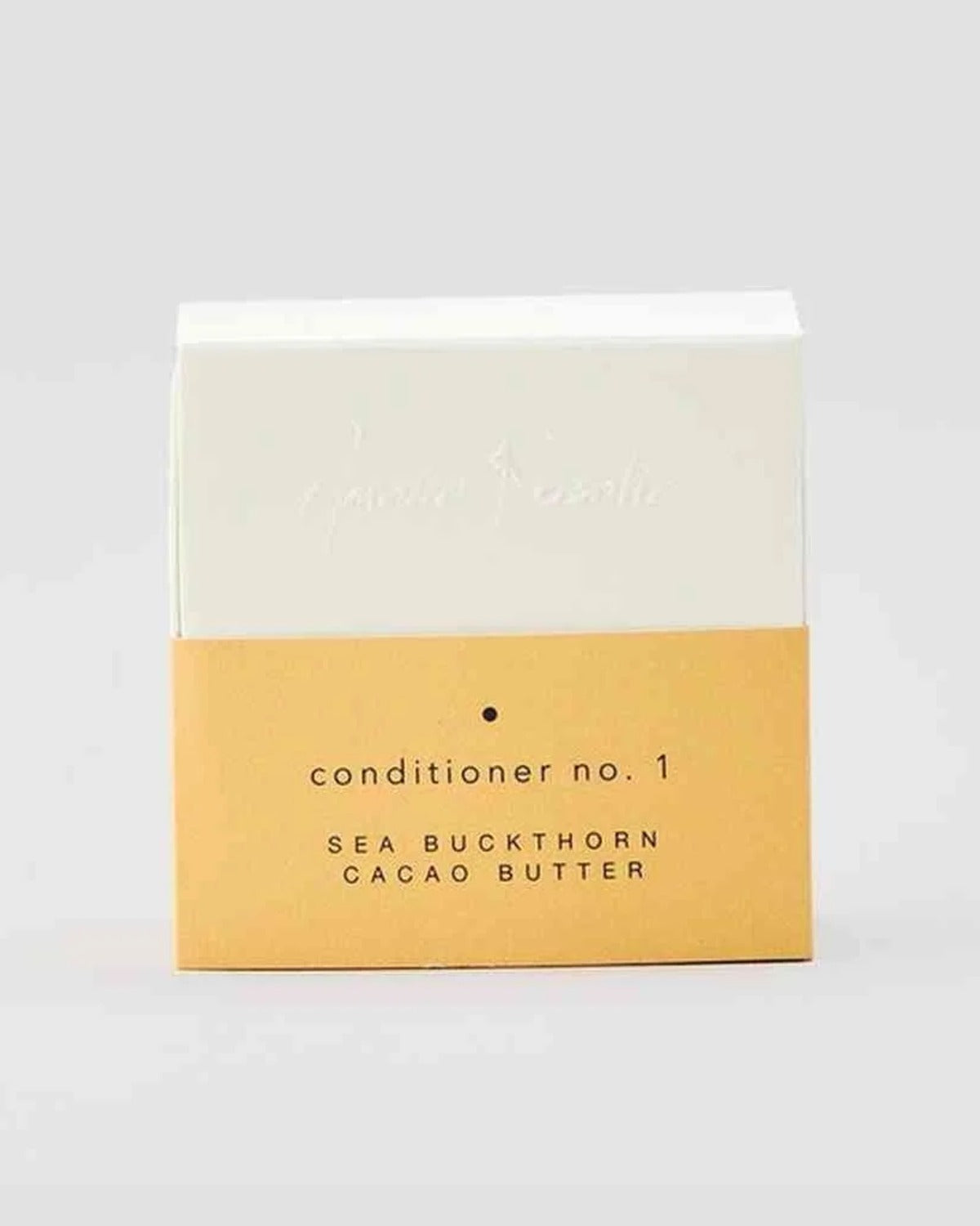 Après-shampooing solide n° 1 – argousier, beurre de cacao