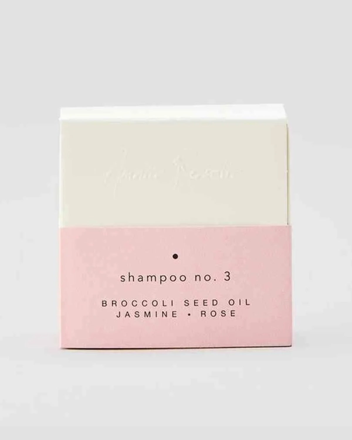 Shampooing solide n° 3 – huile de graines de brocoli, jasmin, rose