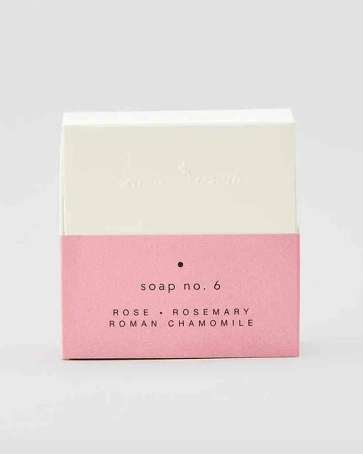 Savon n° 6 – rose, romarin, camomille romaine